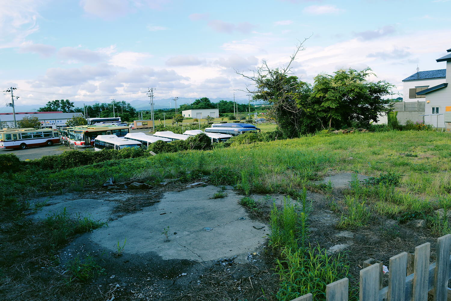 創業の地、 能代市清助町の旧工場跡地