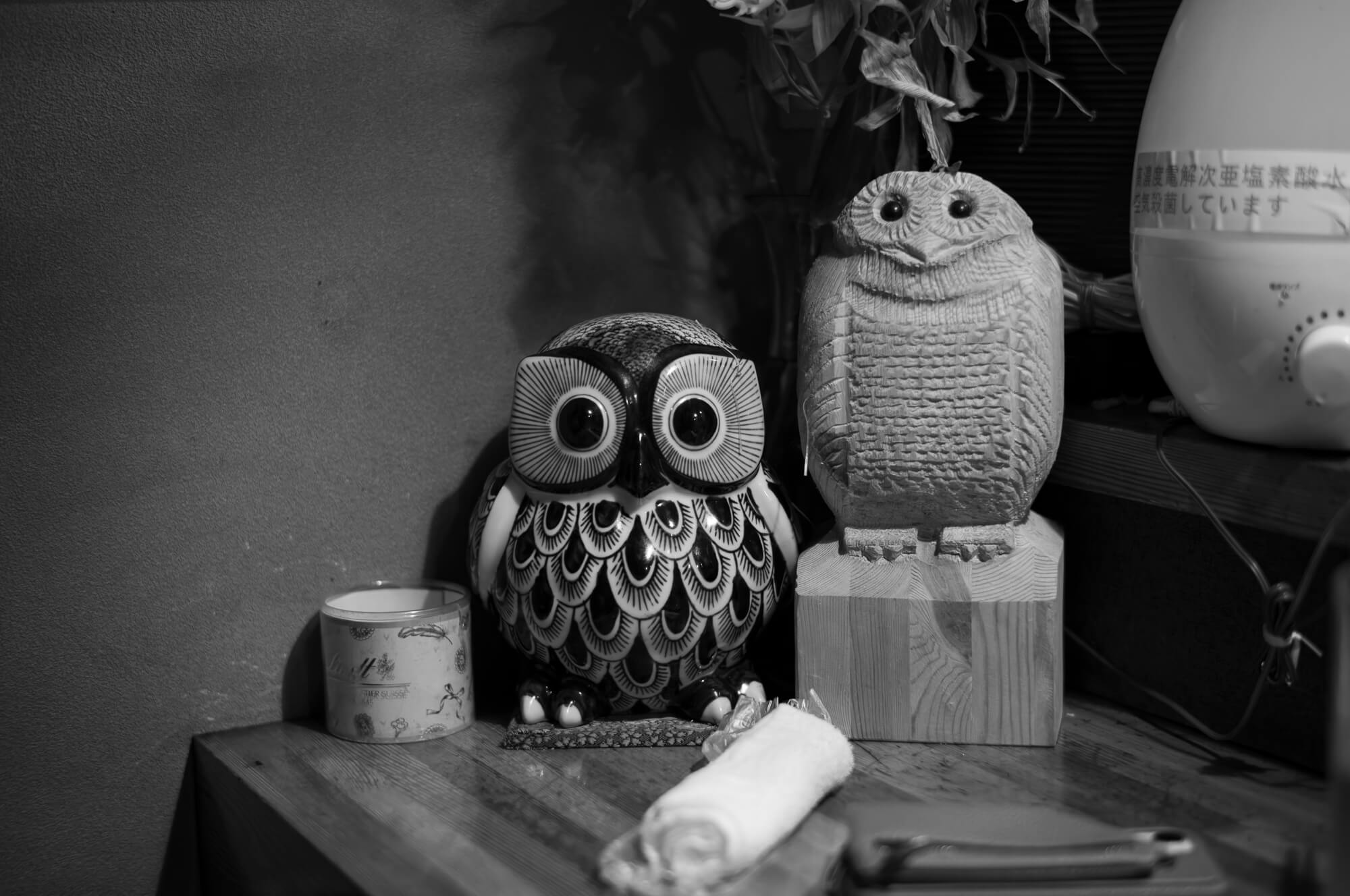 ふくろうの置物